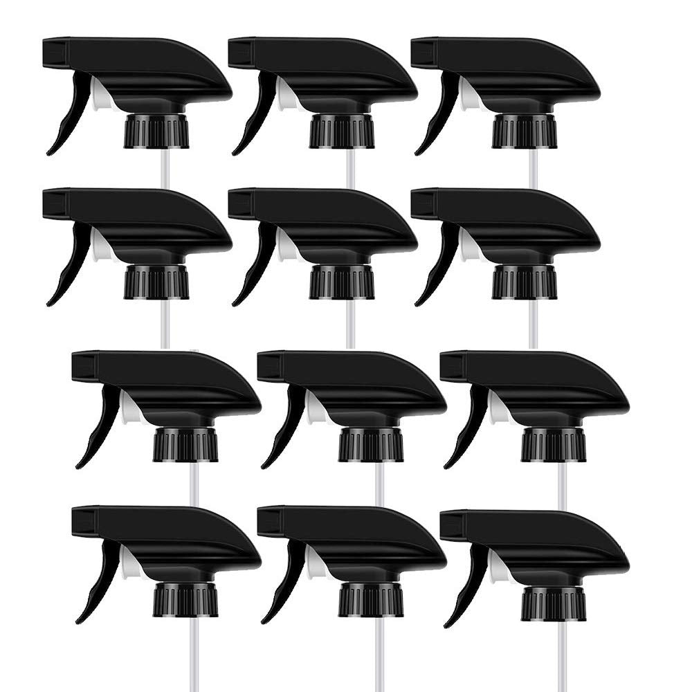 AMORIX 12-pack spray nozzle top for Boston bottles, reliable replacement for garden tasks.