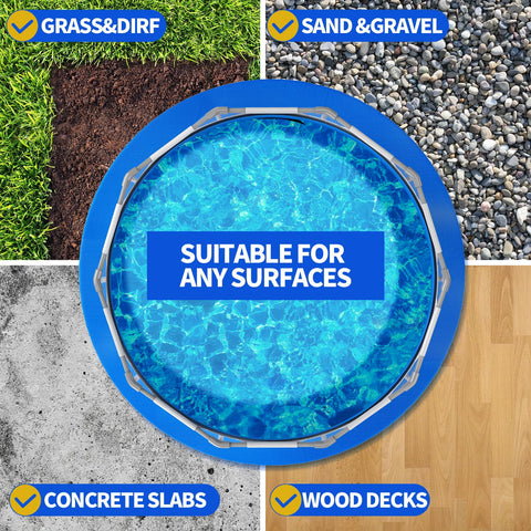 Amortherapie outdoor cushioning mat shields liner on grass and concrete.
