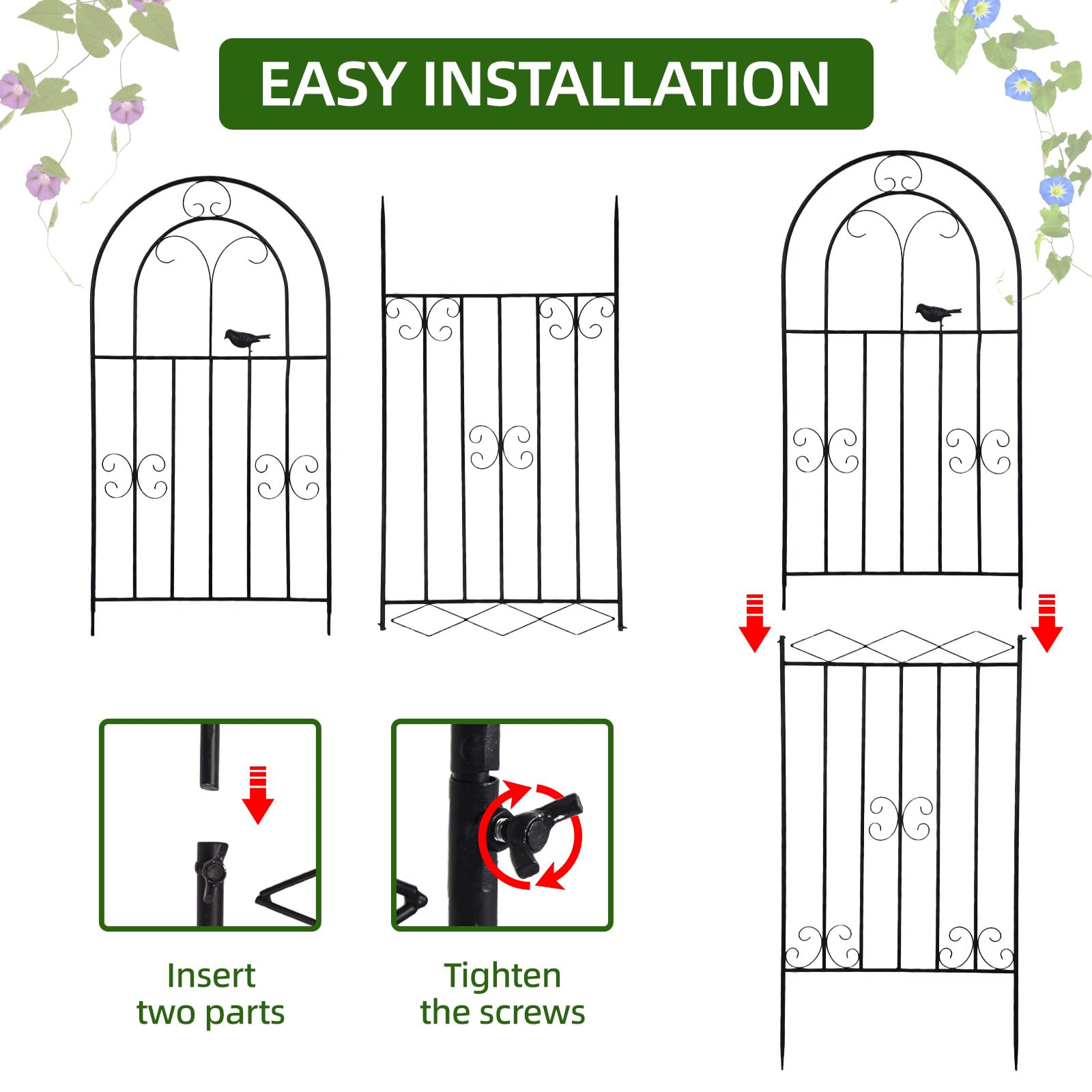 Amoskey plant-support trellis ideal for vertical growth and space-saving gardening.