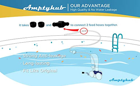 Amptyhub D21 hose swivel for Black Max F5B TR35P; long-lasting replacement to restore cleaner mobility.