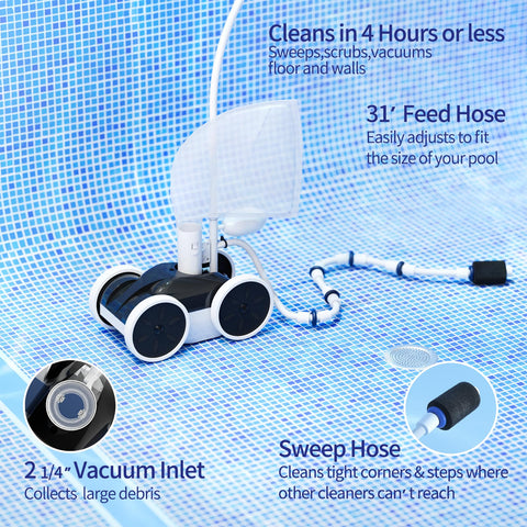 Amptyhub upgrade pool sweeper components ready for long-term use and replacements