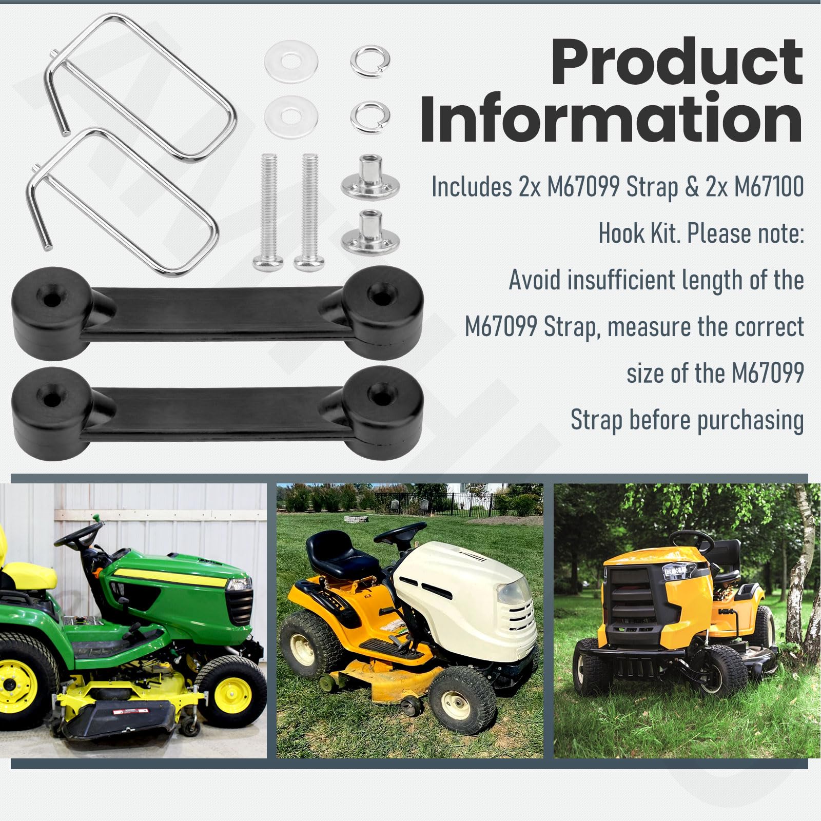 AMTHKNO two-straps-two-hooks bundle ensures complete kit.