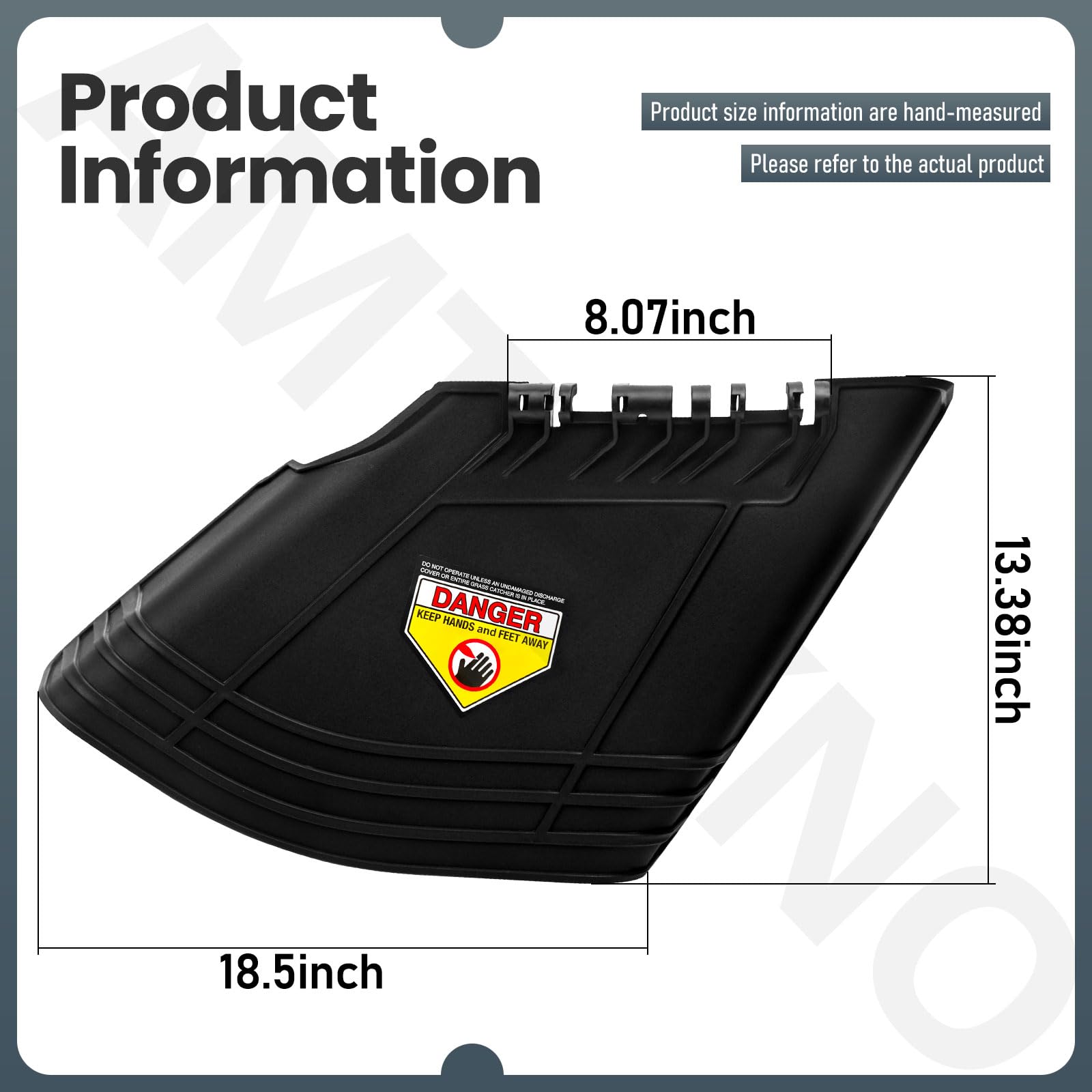 AMTHKNO chute assembly includes iron plate and spring for easy installation.