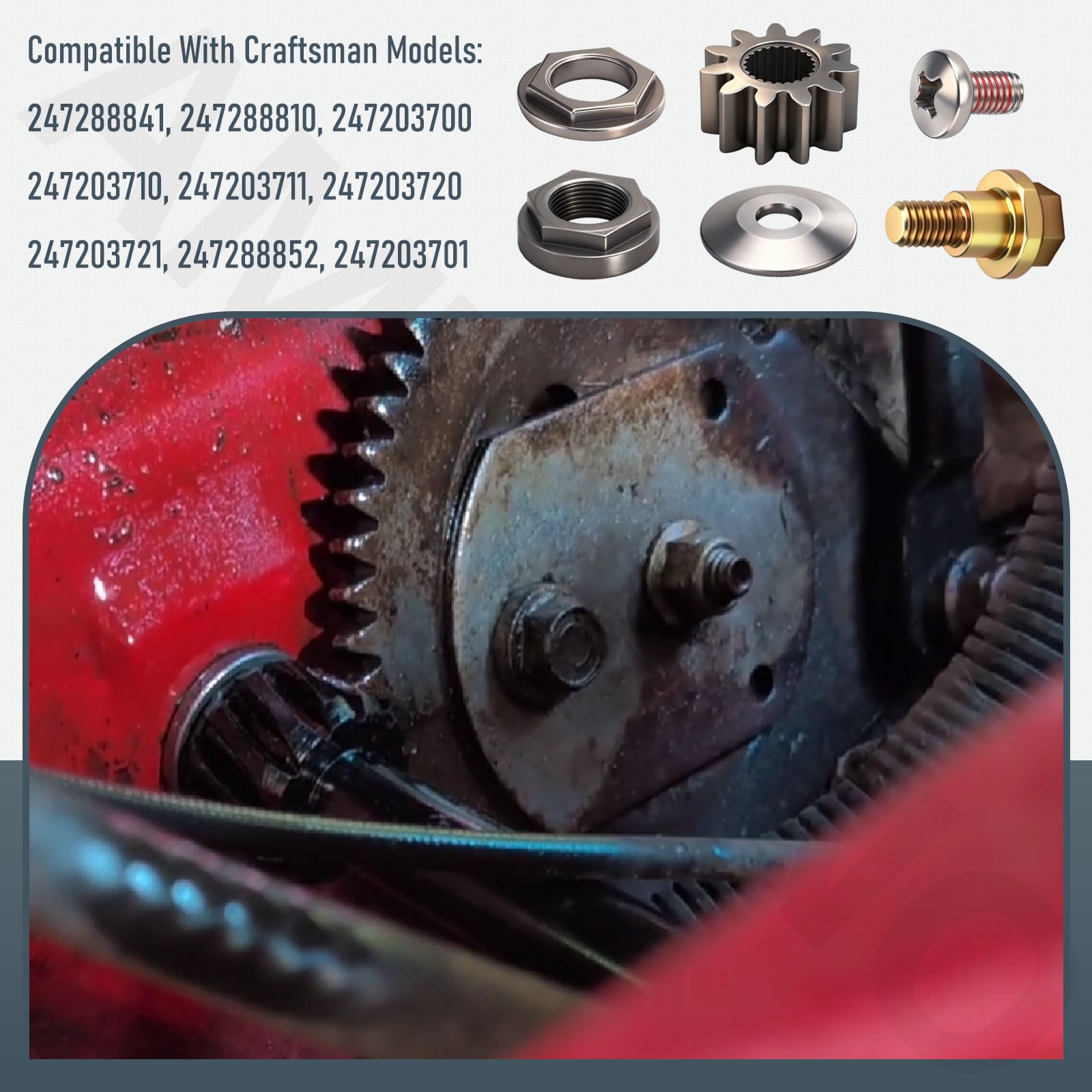 AMTHKNO complete steering repair pack for lawn tractors