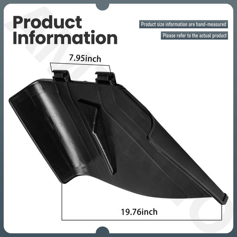 AMTHKNO deflector chute directs grass chips for cleaner mowing passes