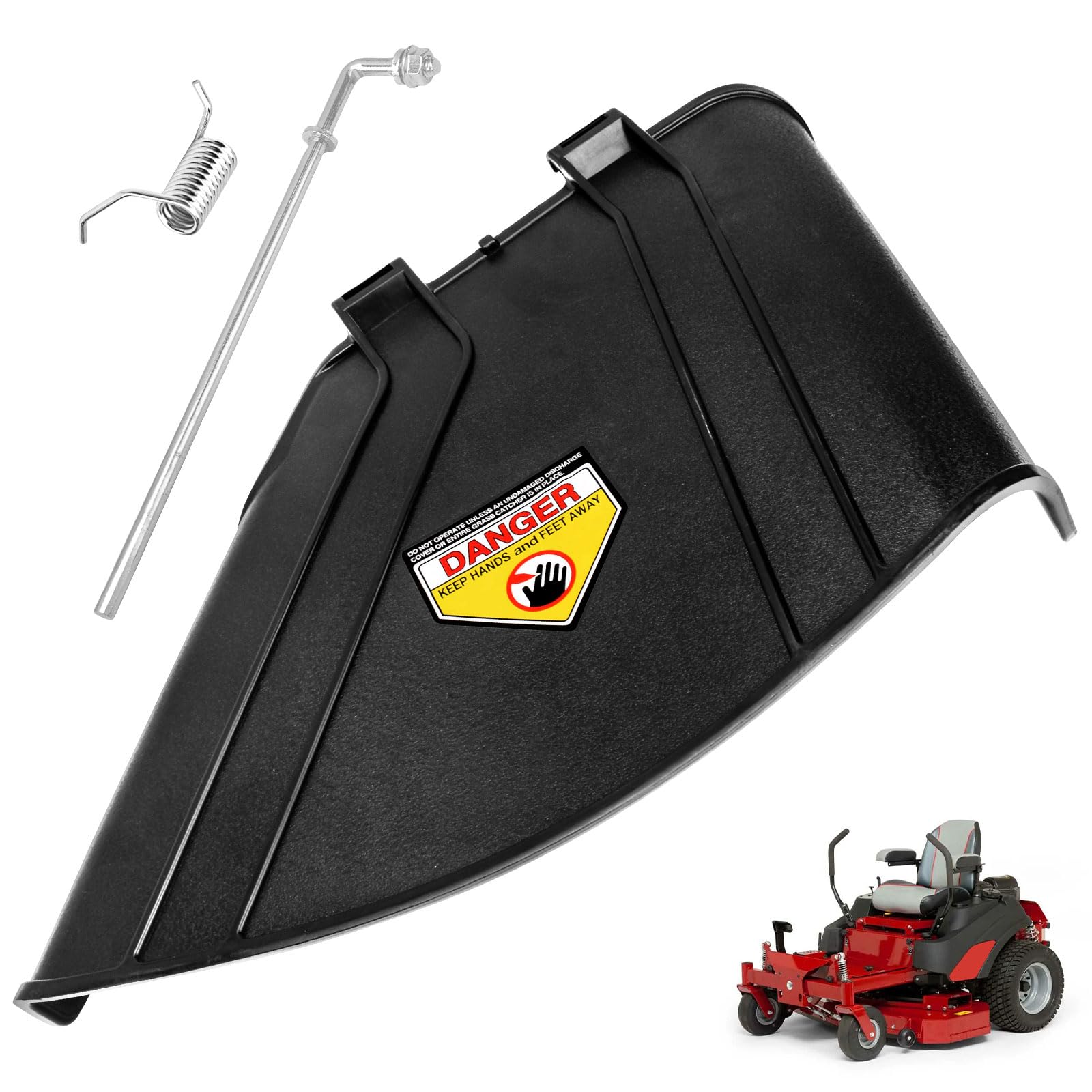 AMTHKNO deflector chute with mounting hardware for quick installation on 42 in mowers