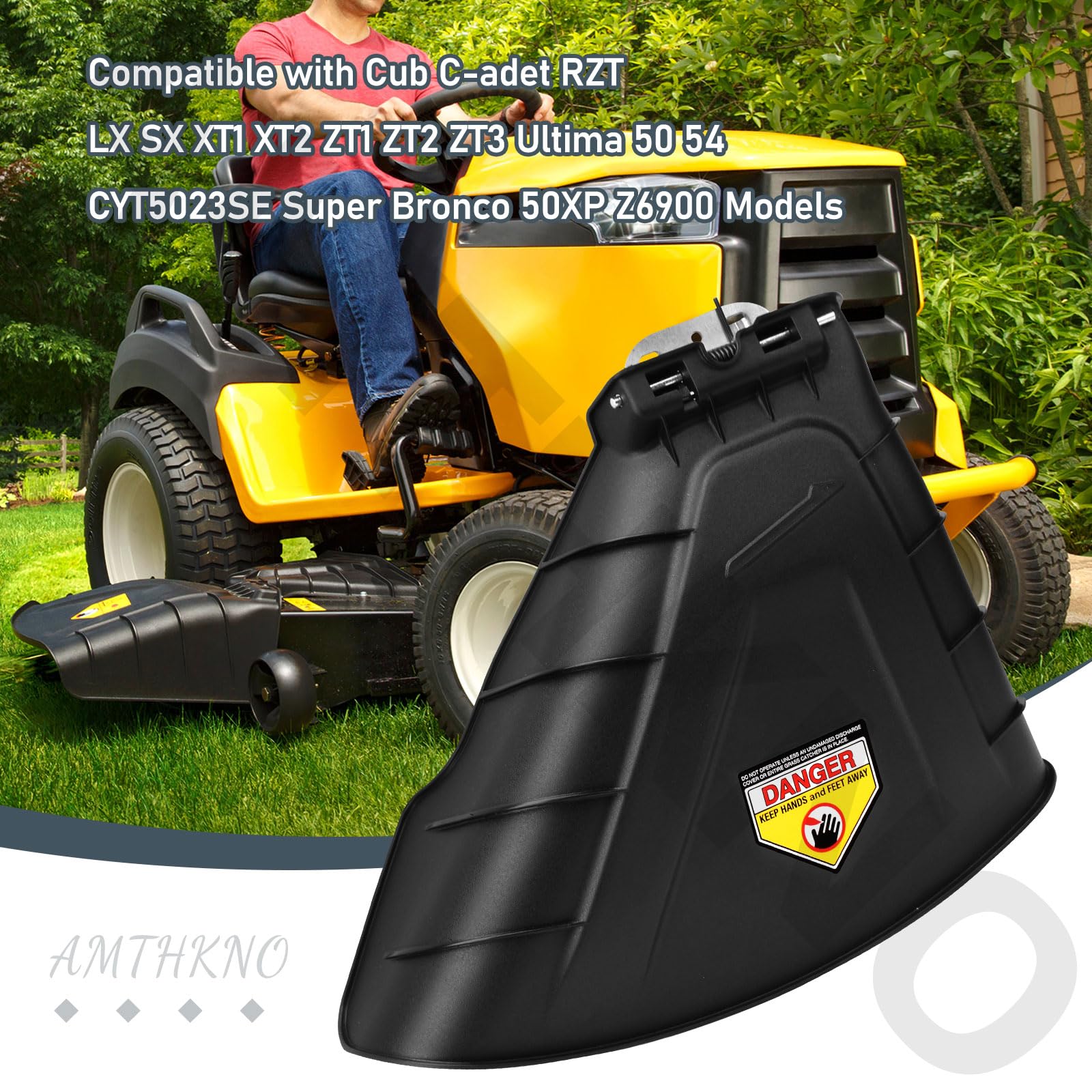 AMTHKNO compatible with Cub Cadet and Craftsman mowers for versatile replacement.