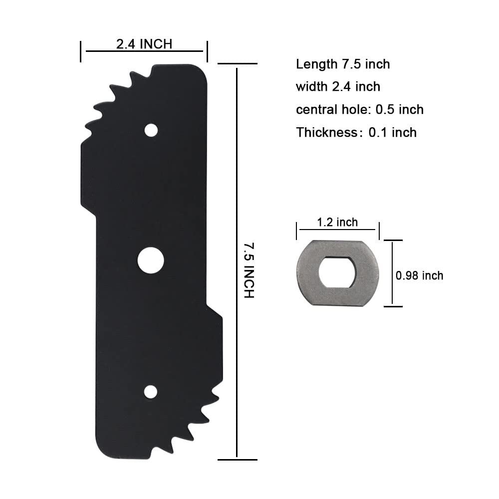AMTHKNO EB-007 blade mounted on LE750 demonstrates reliable compatibility.
