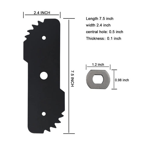 AMTHKNO EB-007 blade mounted on LE750 demonstrates reliable compatibility.