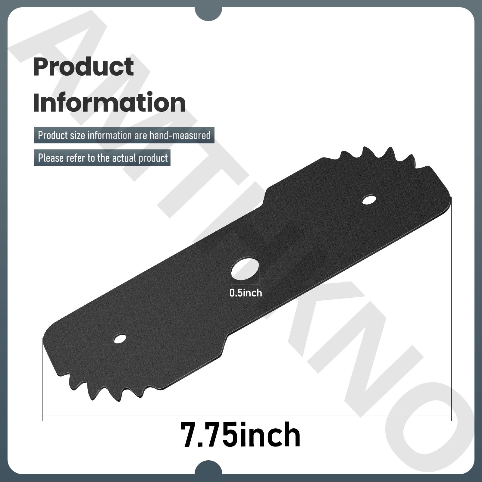 AMTHKNO EB-007 blade with wear indicators display for extended blade life.