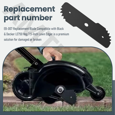 AMTHKNO EB-007 blade sized for 7-1/2 inch edgers offers clean edges.