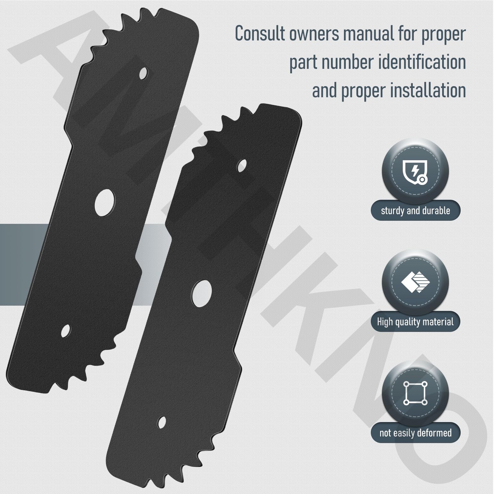 AMTHKNO EB-007 blade with precise dimensions ensures secure fit.