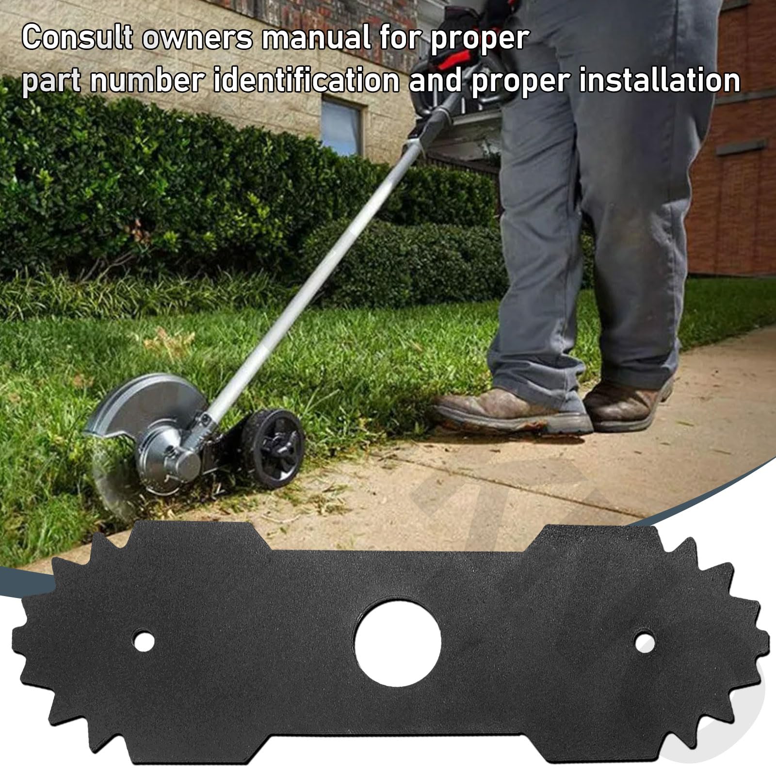 AMTHKNO edger blade with 1-inch center hole ready for quick installation