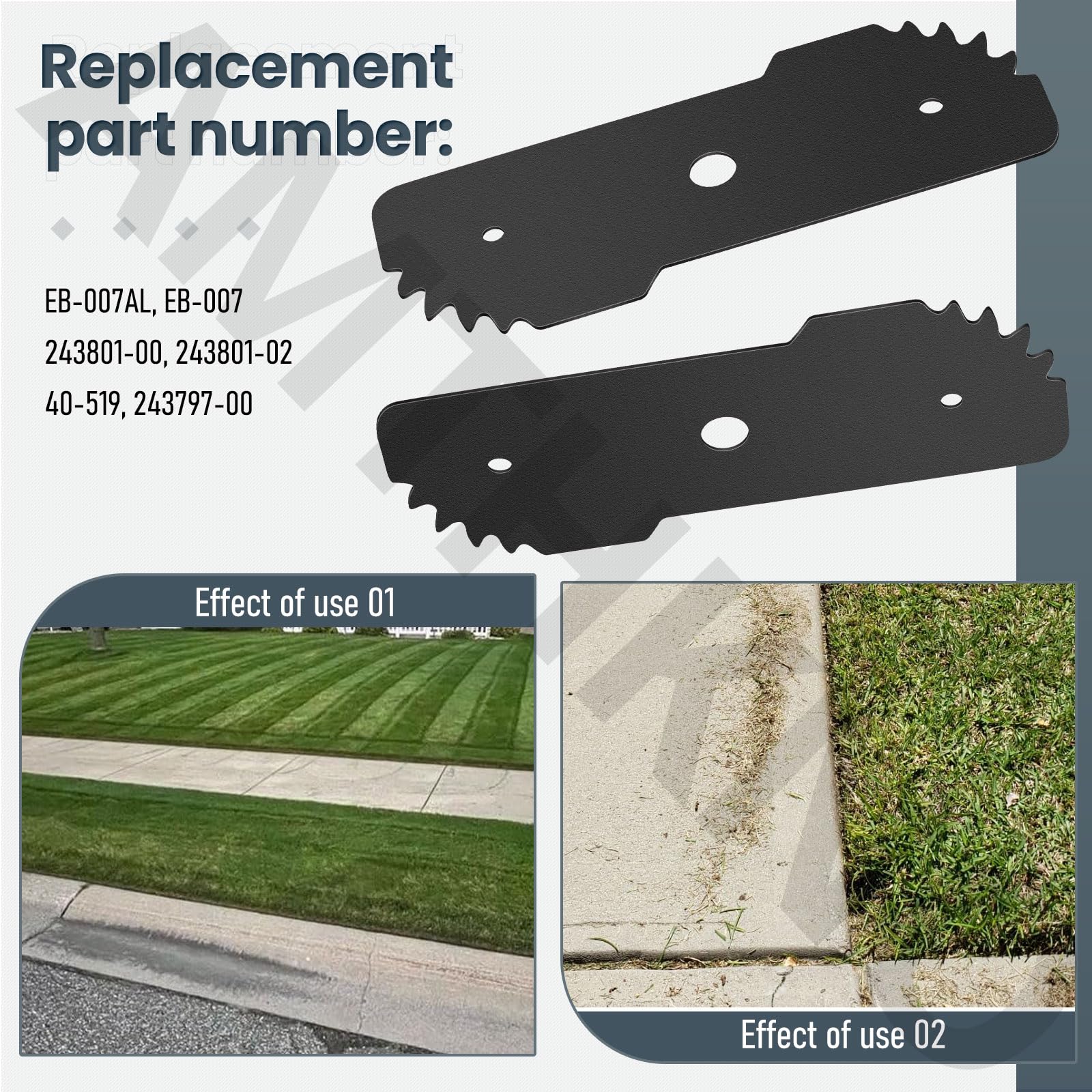 AMTHKNO 2-pack replacement minimizes downtime for edging tasks
