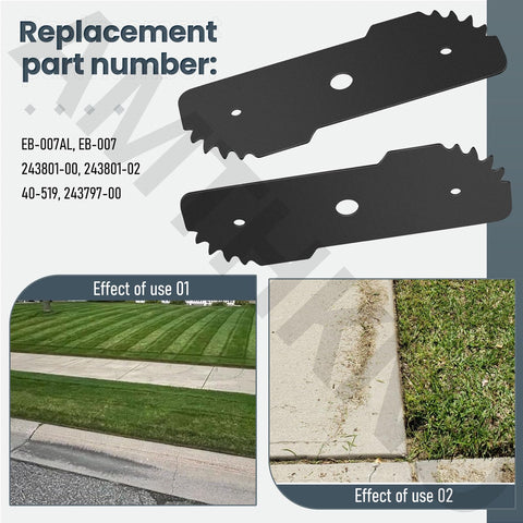 AMTHKNO 2-pack replacement minimizes downtime for edging tasks
