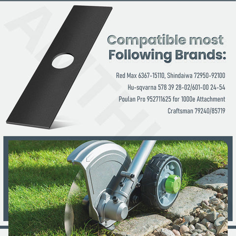AMTHKNO edger blade fits Ryobi, Echo, and Stihl models for flexible compatibility