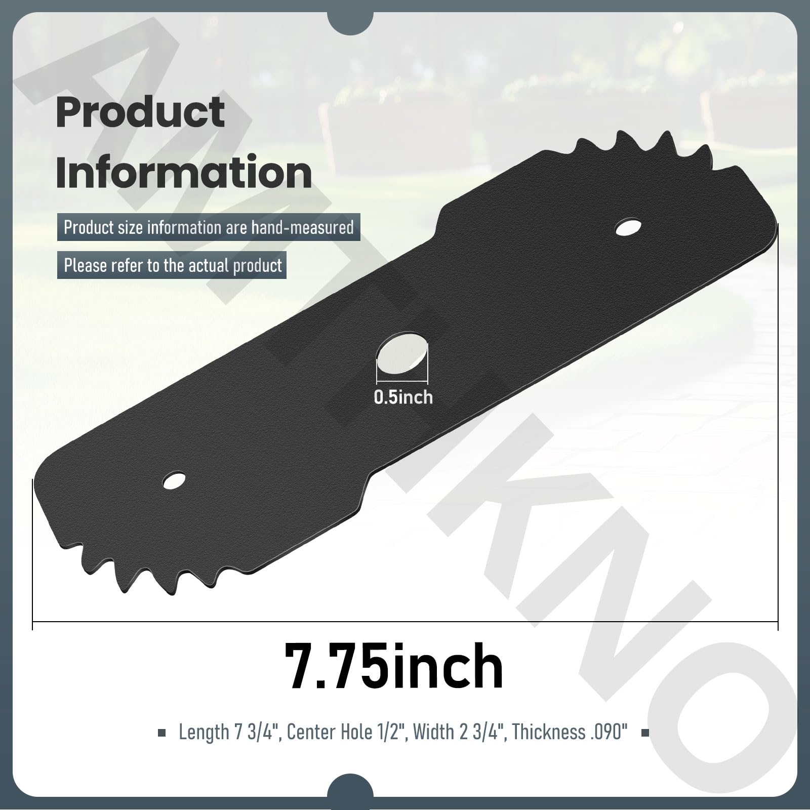 AMTHKNO edger blade mounted on a compatible Black Decker unit