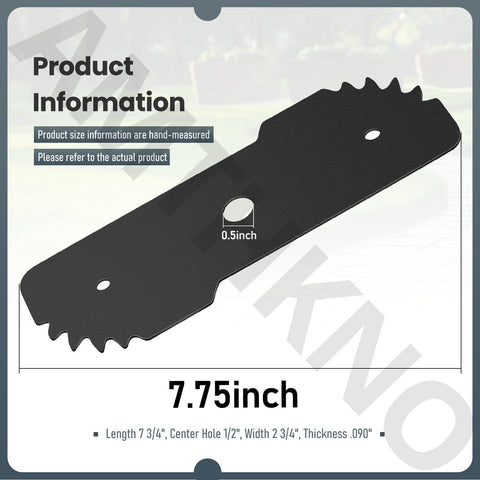AMTHKNO edger blade mounted on a compatible Black Decker unit