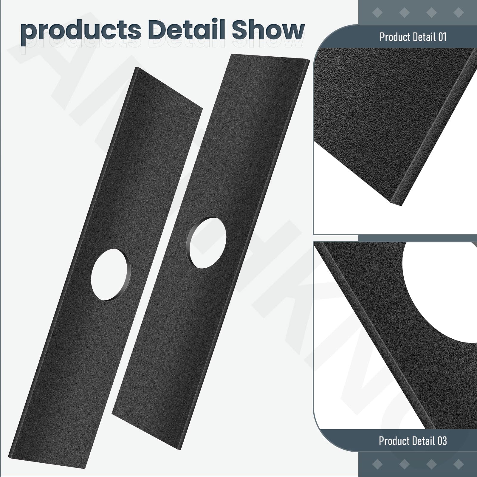 AMTHKNO replacement edger blades for easy edging maintenance