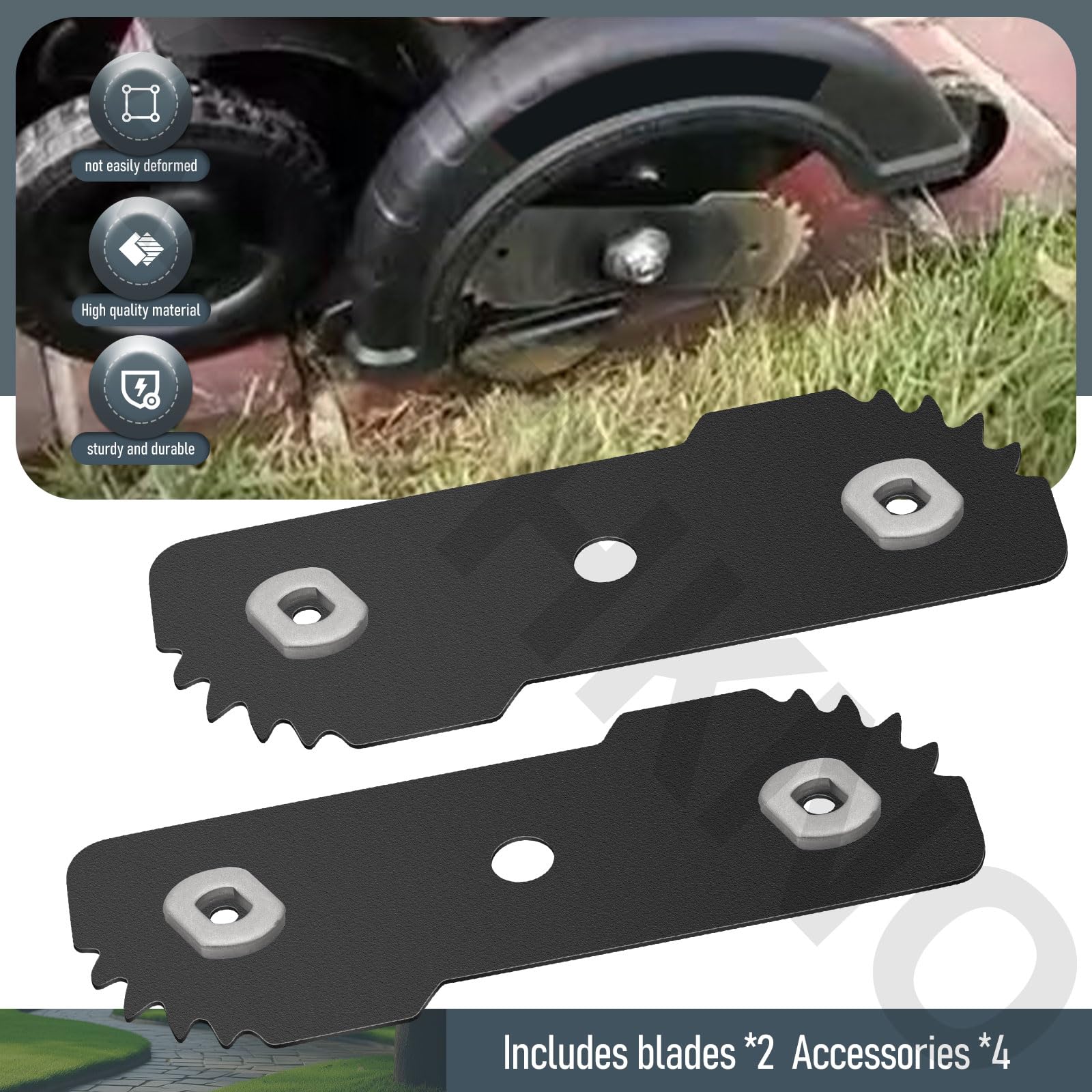 AMTHKNO hardened steel blade ensures long-lasting edging durability
