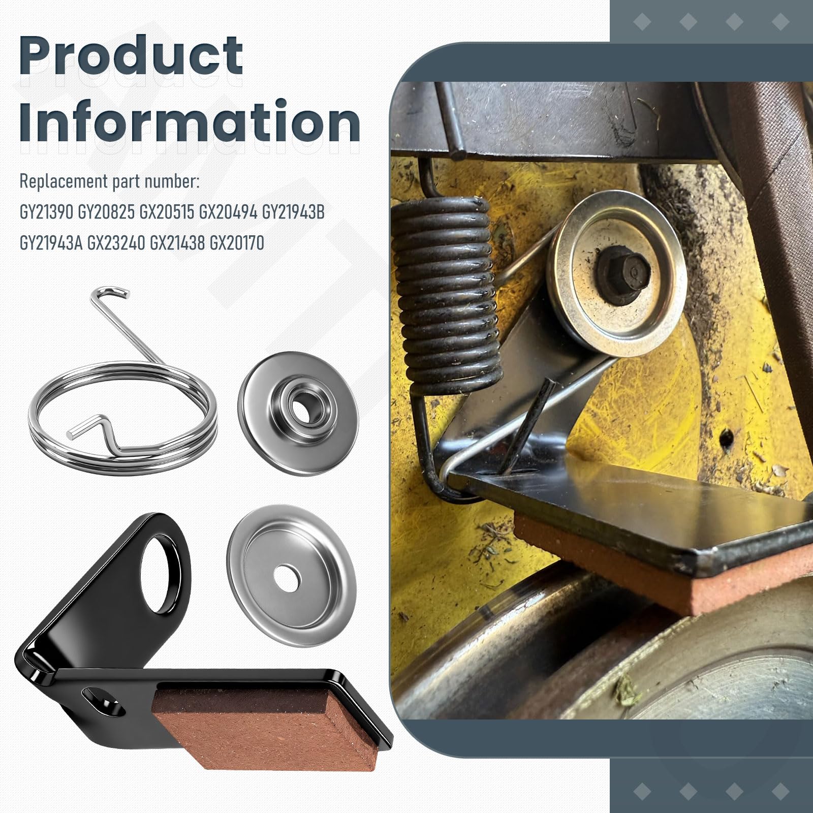 AMTHKNO GY21943 kit torsion springs highlighted for proper tension