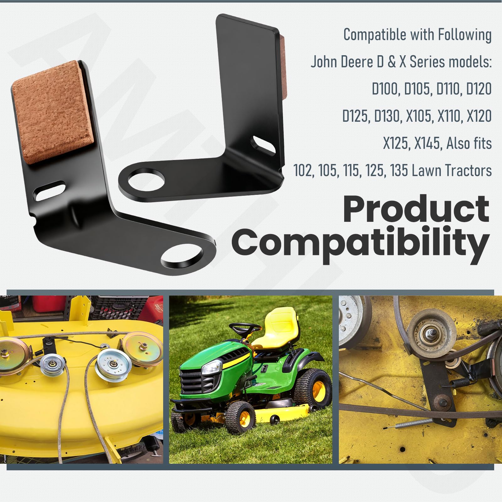 AMTHKNO GY21943A/B in use shows quick replacement on compatible mowers