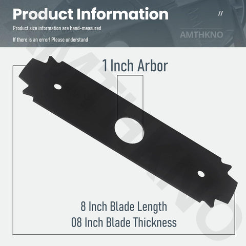 AMTHKNO hardened steel edger blade ensures durable trimming along sidewalks and borders.