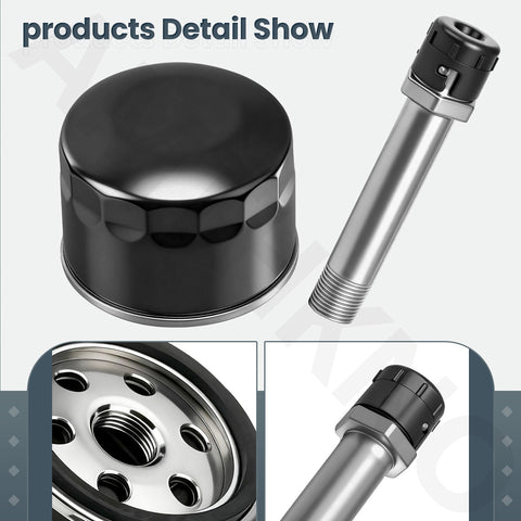 AMTHKNO oil filter side view showing rugged construction
