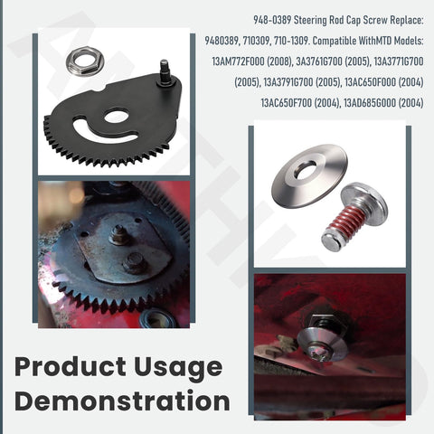AMTHKNO pinion gear & bushing 941-0656A for smooth gear engagement.