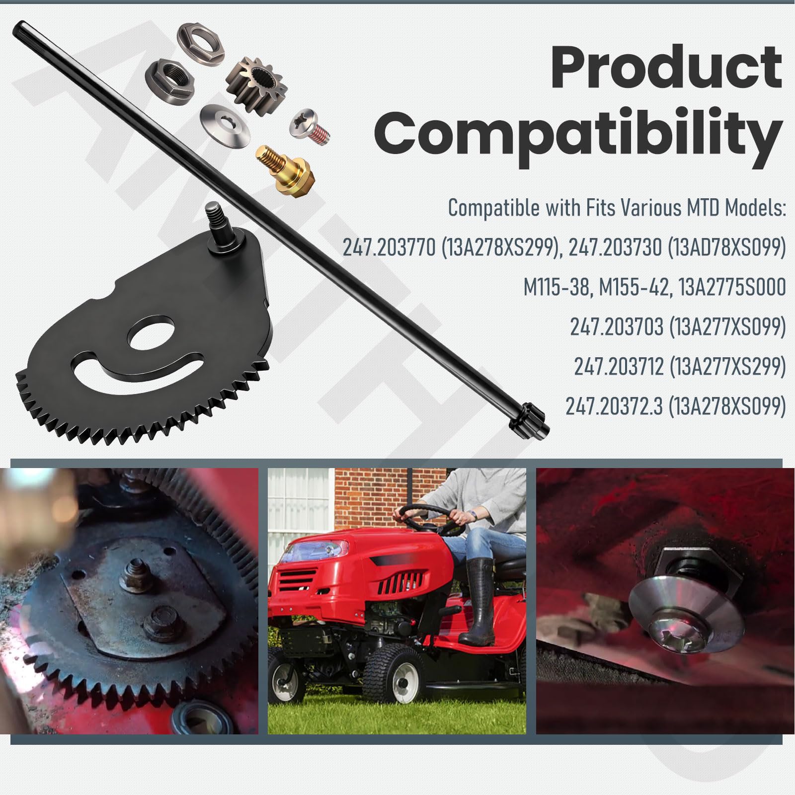 AMTHKNO steering rod cap and screw for secure assembly