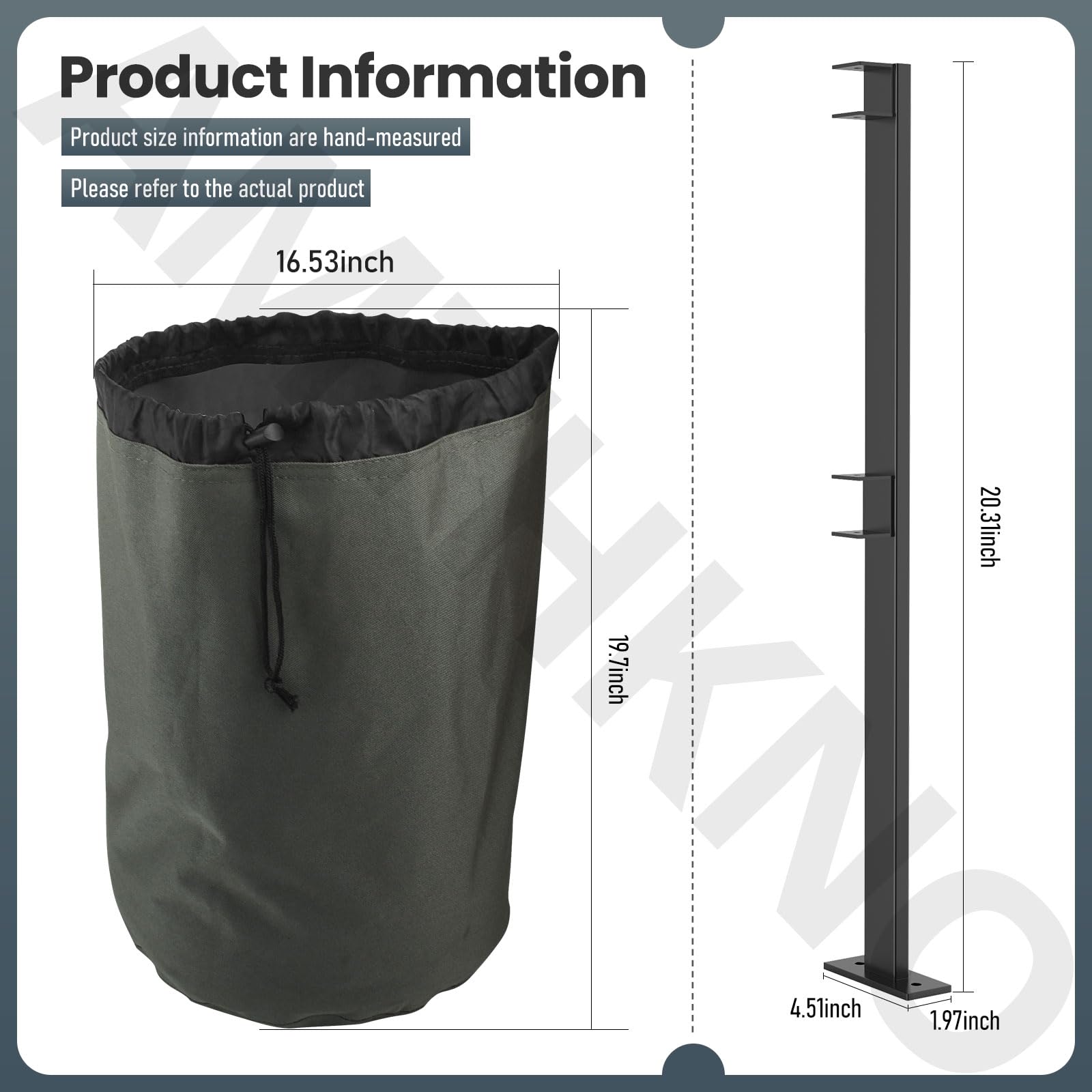 AMTHKNO trimmer rack installed in truck bed stabilizes gear during transport