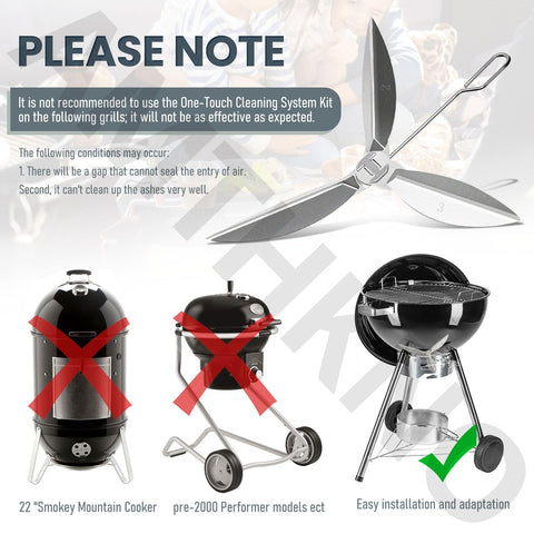 Compatible with 22.5-inch grills while avoiding certain older models