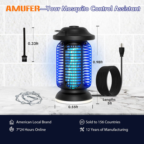 AMUFER durable ABS housing resists rust, cracking, and fading.