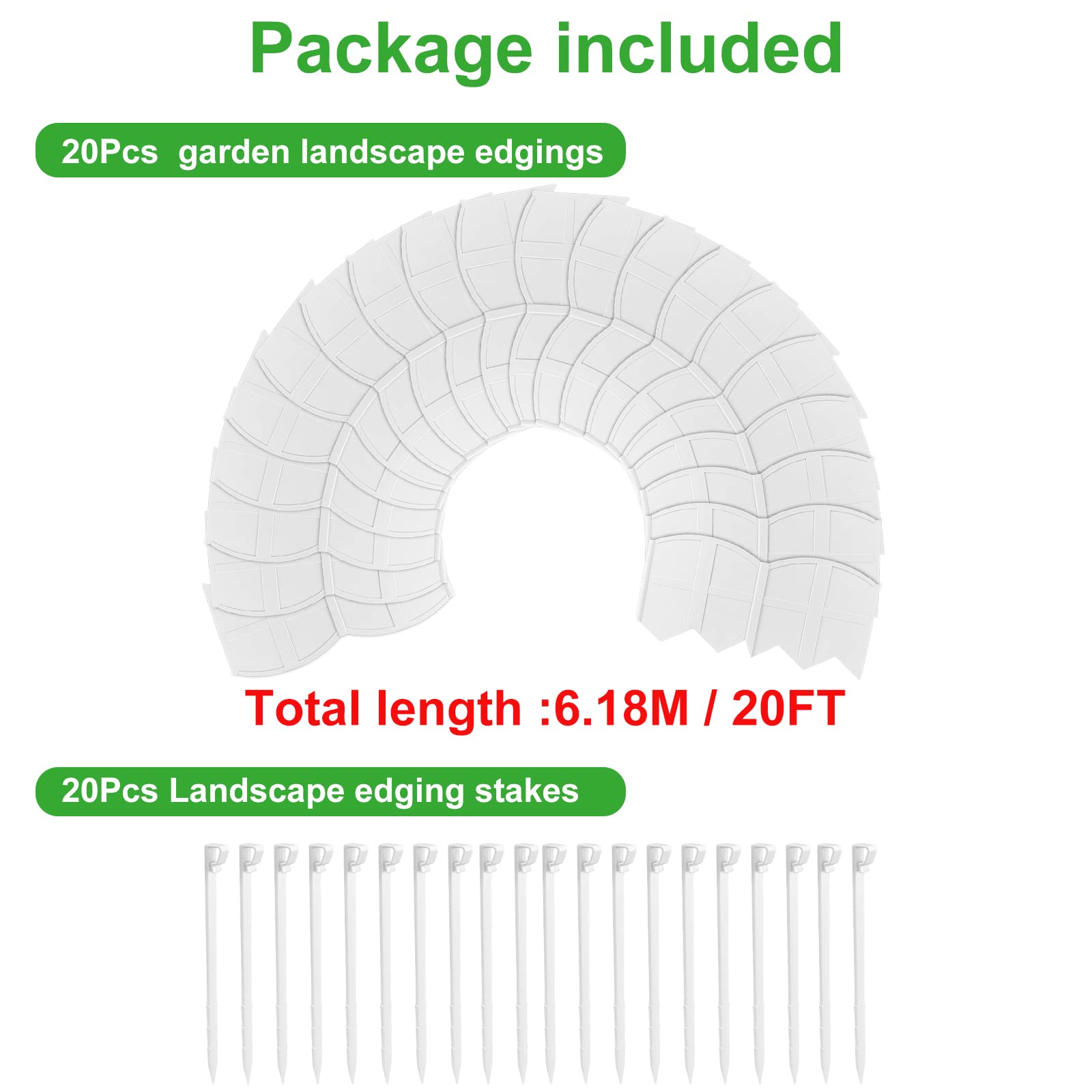 AMURS weather-resistant border kit helps keep gardens neat over time.