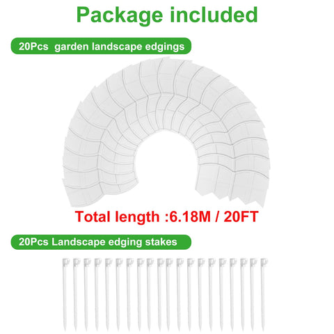 AMURS weather-resistant border kit helps keep gardens neat over time.