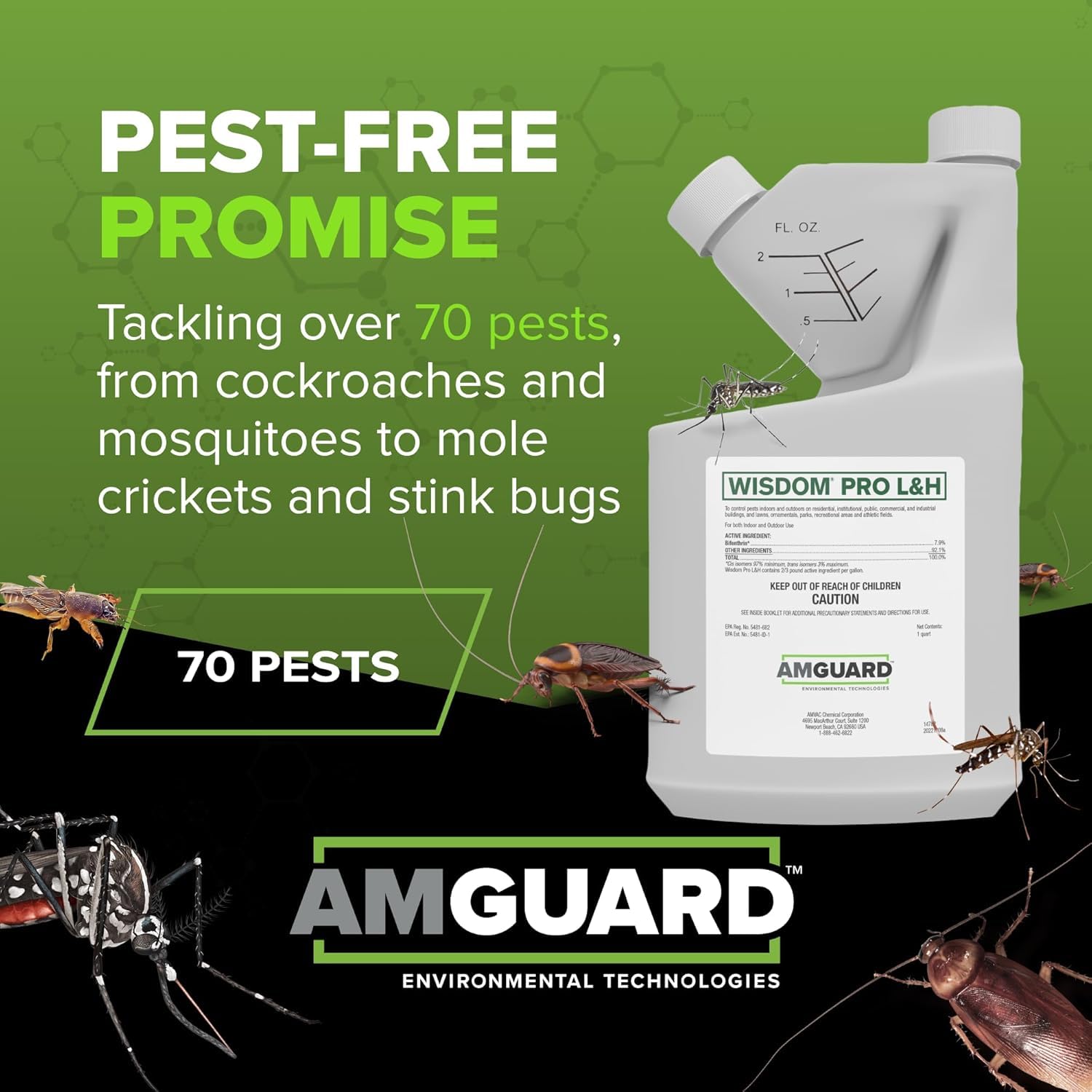 Indoor application scene with Wisdom Pro L&H for pest control.