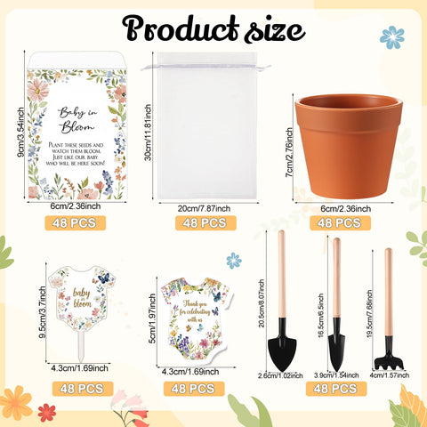 Amyhill Baby in Bloom mini pots ideal for gifting and growing succulents