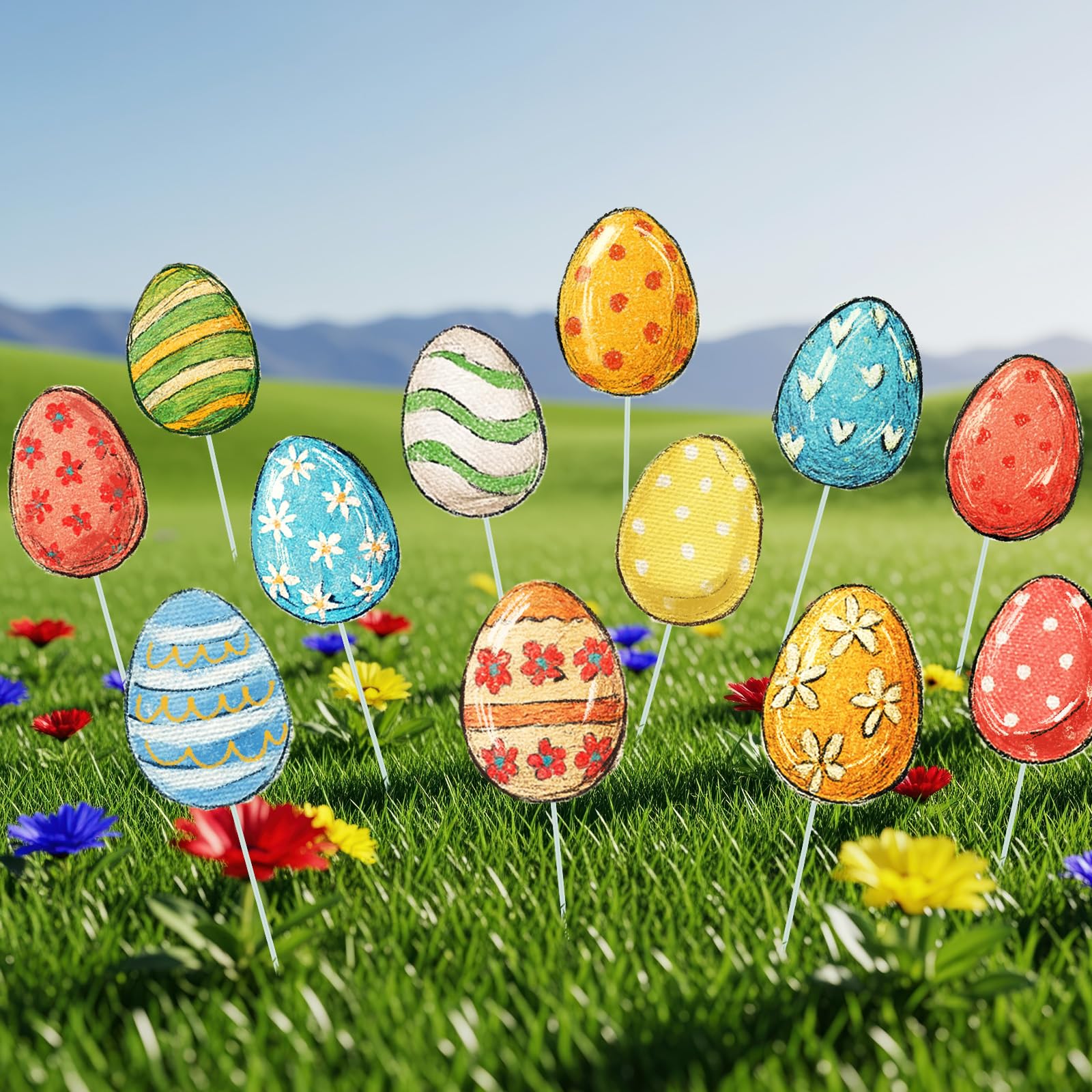 Amyhill Easter Egg Planter Stake party favor adds cheer to celebrations.