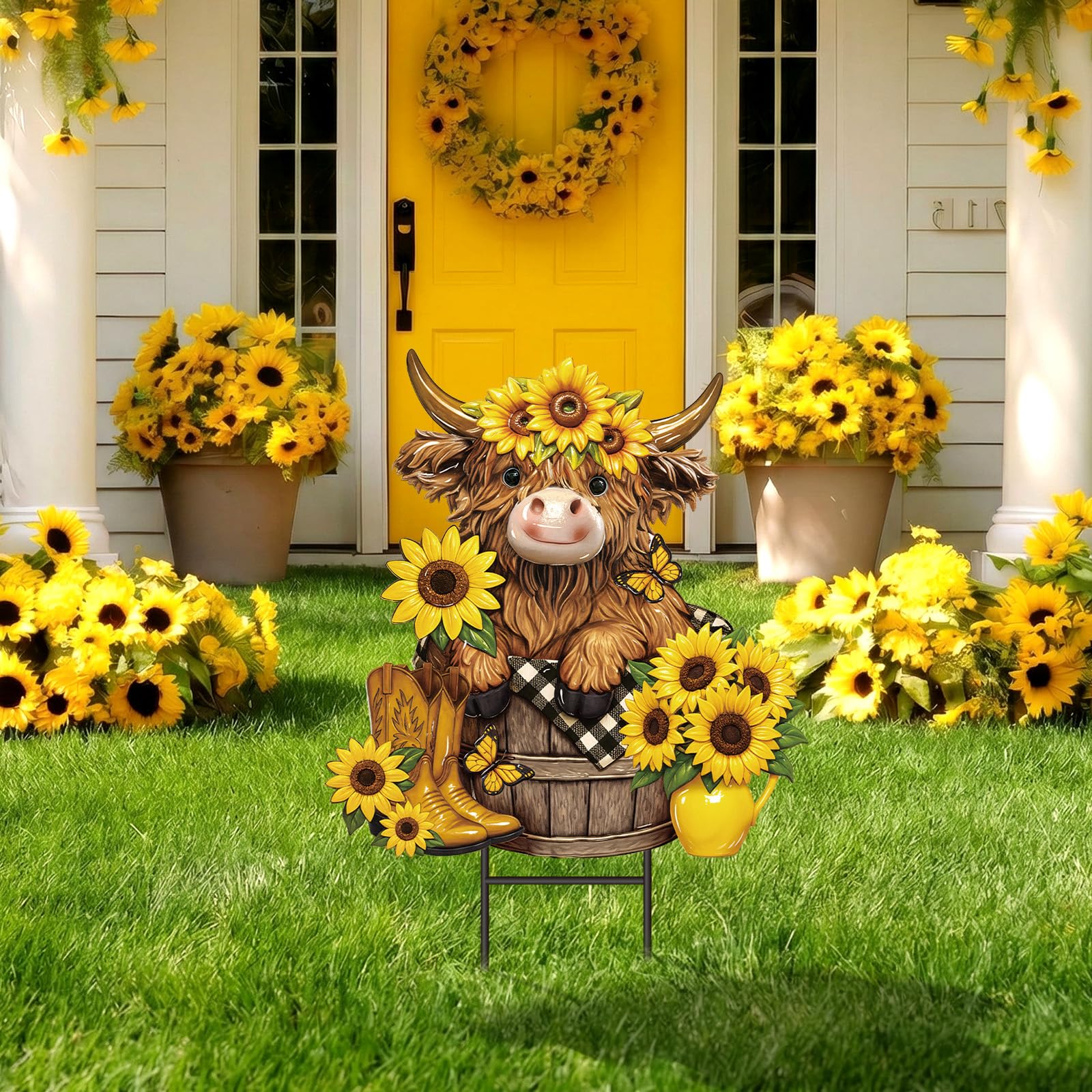 Amyhill outdoor yard sign ideal for pathways, lawns, and welcoming entrances.