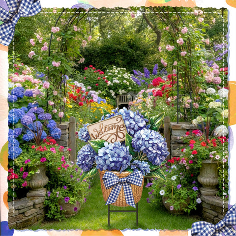 Amyhill spring outdoor decor installs easily by inserting into soil.