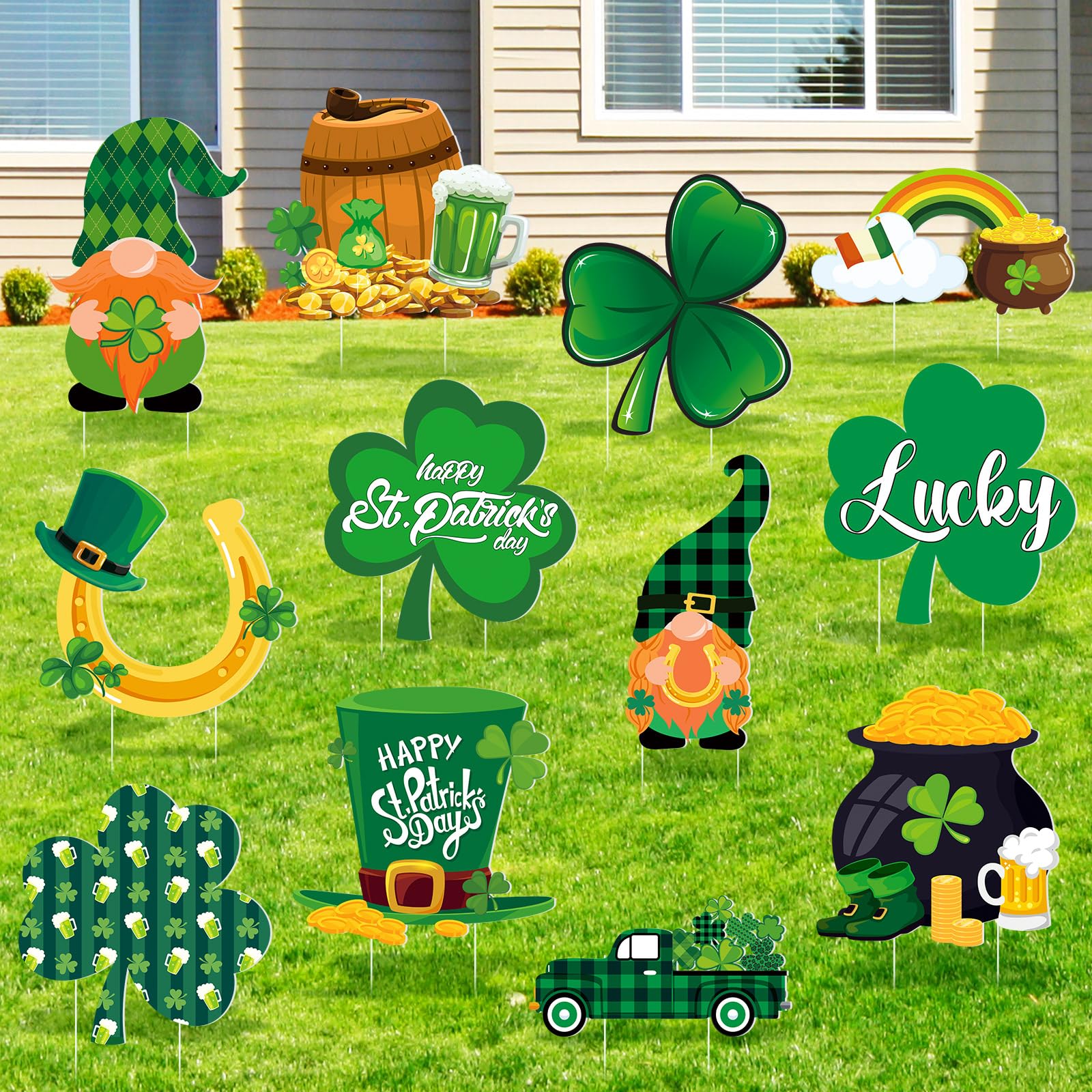 Amyhill collection of yard signs offers multiple designs for festive display.