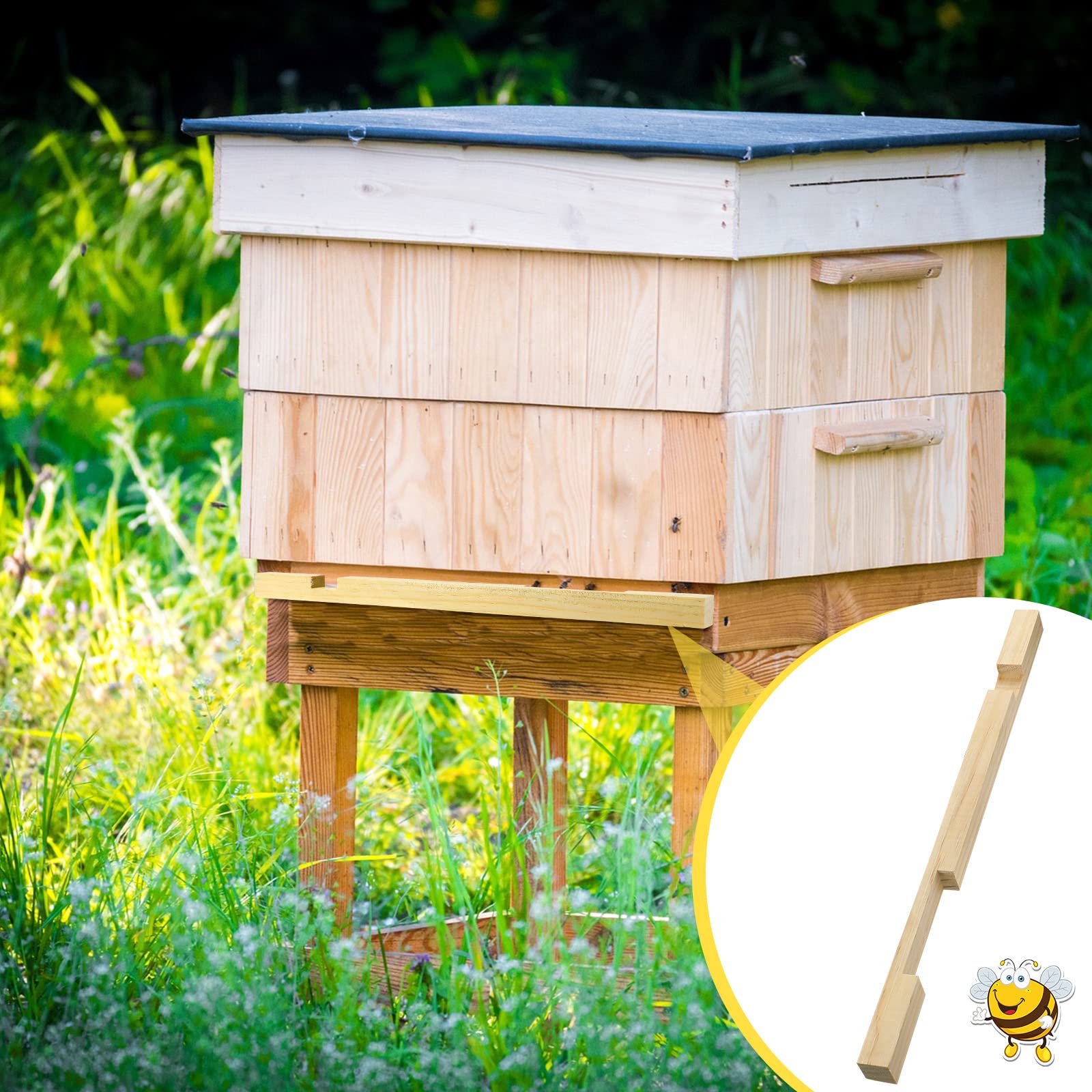 Amyhill wooden material appears durable for long-term hive use