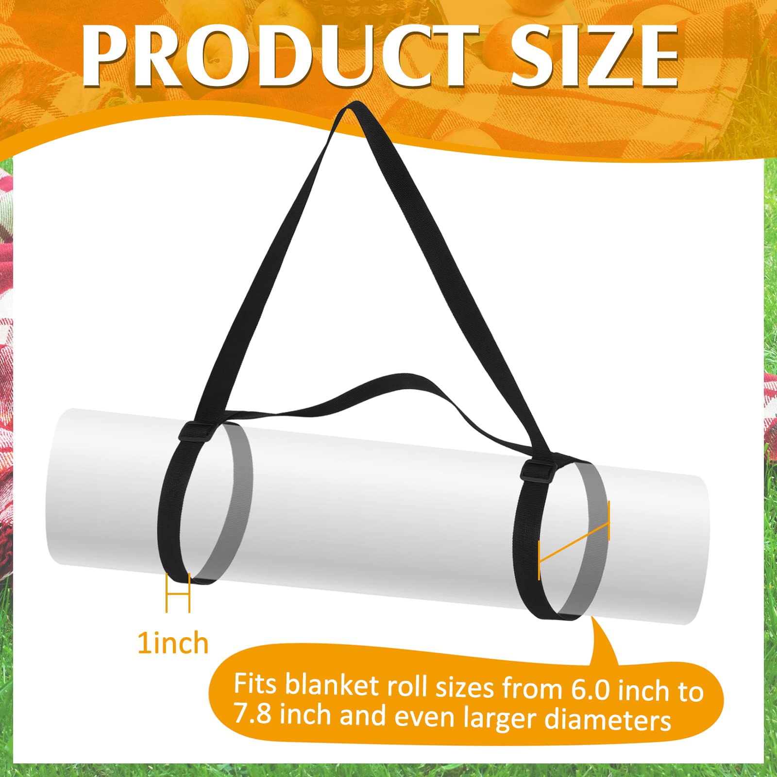 Amylove blanket roll carrier demonstrates compact transport.