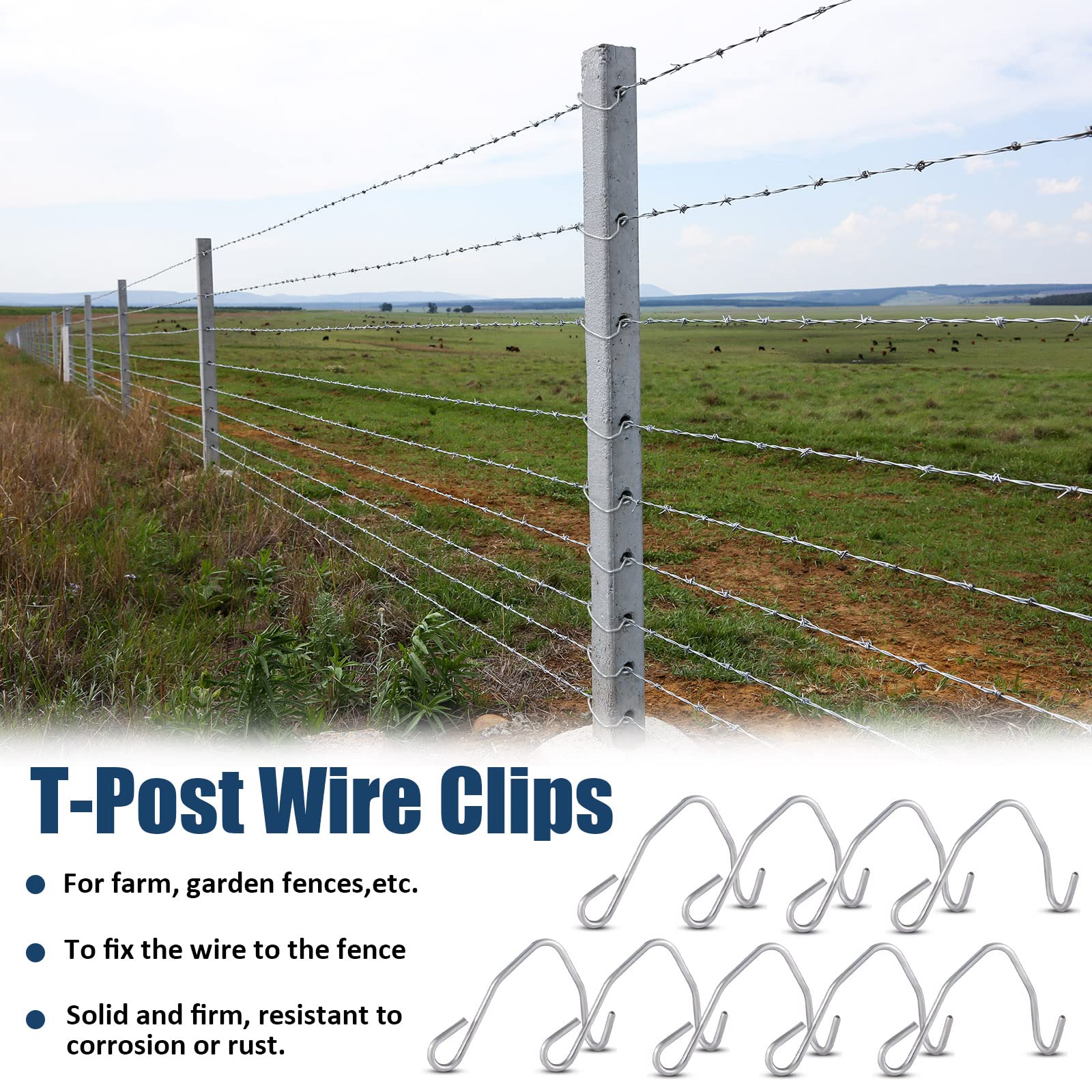 Amylove highway fence clip ready for long-term outdoor use