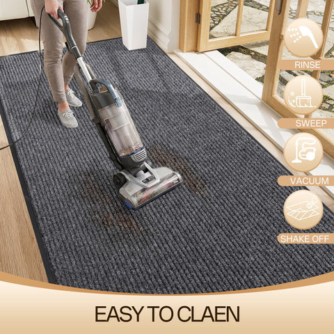 Amyracel low-profile design allows doors to open smoothly over the mat.