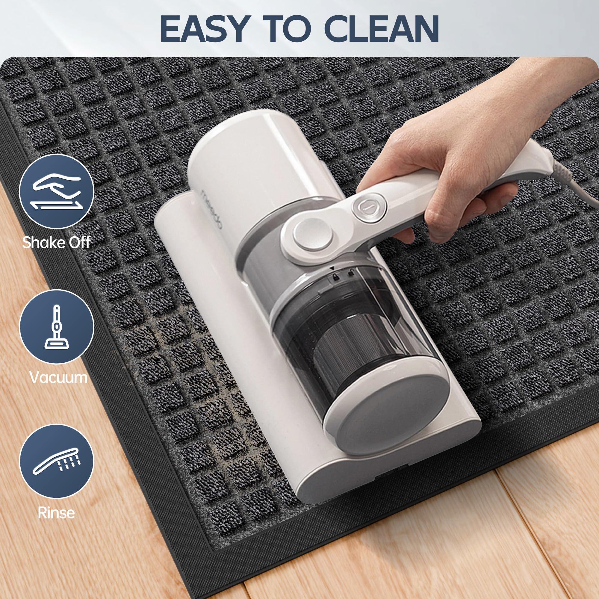 Amyracel polypropylene mat resists sunlight and wear for long outdoor use.