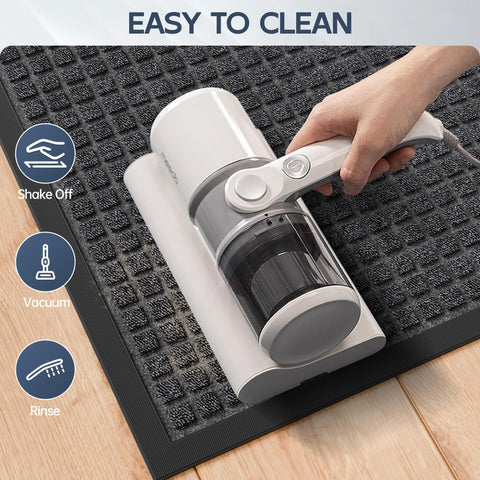 Amyracel polypropylene mat resists sunlight and wear for long outdoor use.