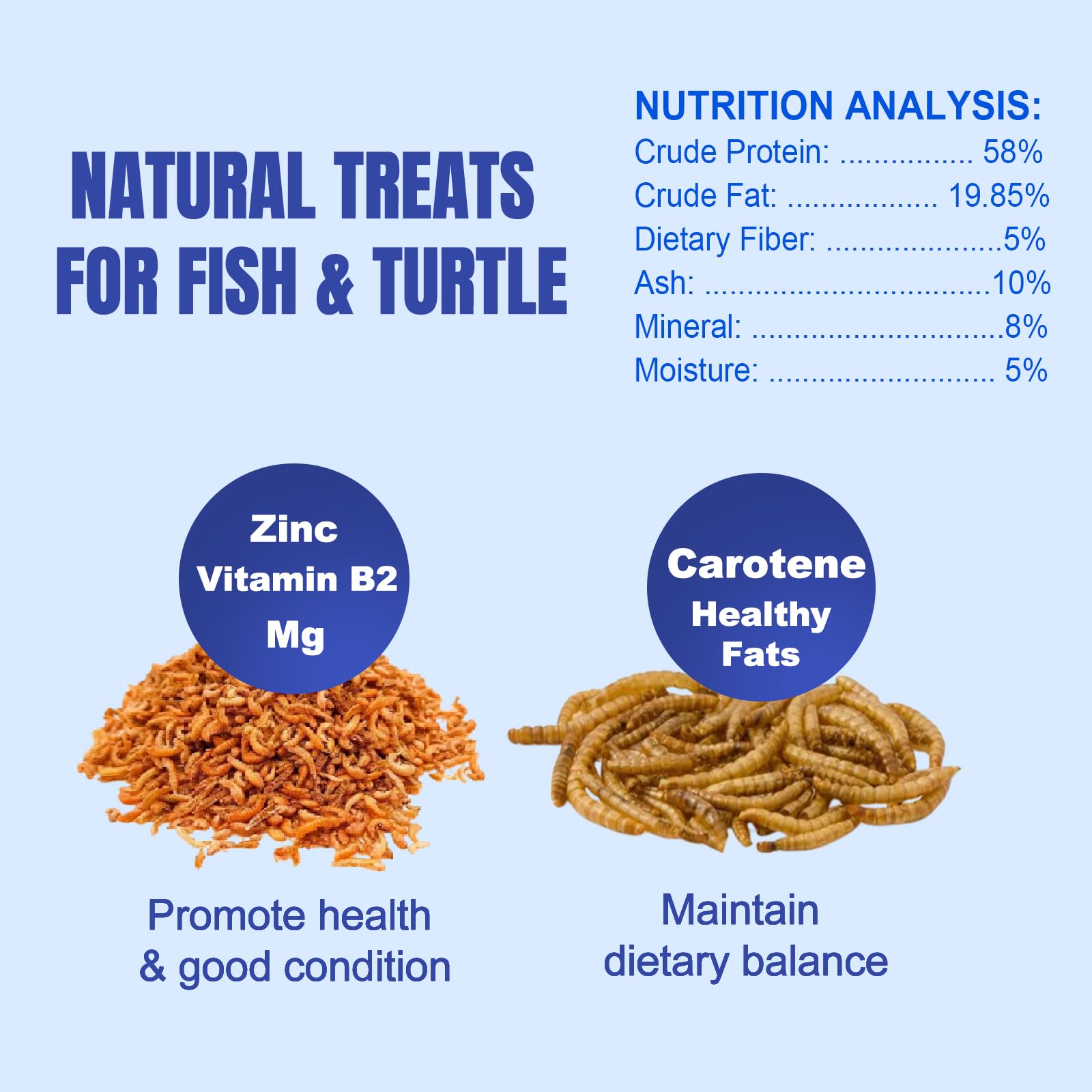 Amzey bird snacks with shrimp and mealworms supporting energy and vitality.