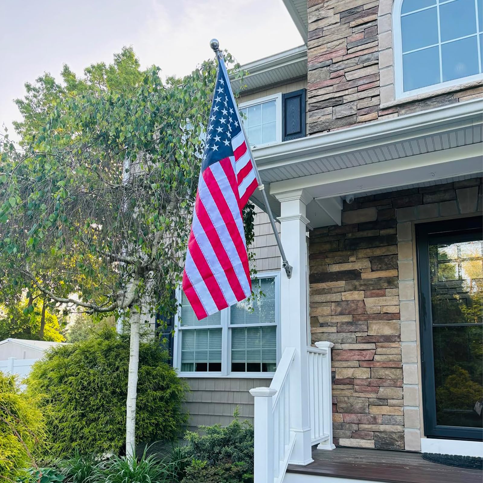 AMZFLAG easy hanging with durable hardware for quick display.