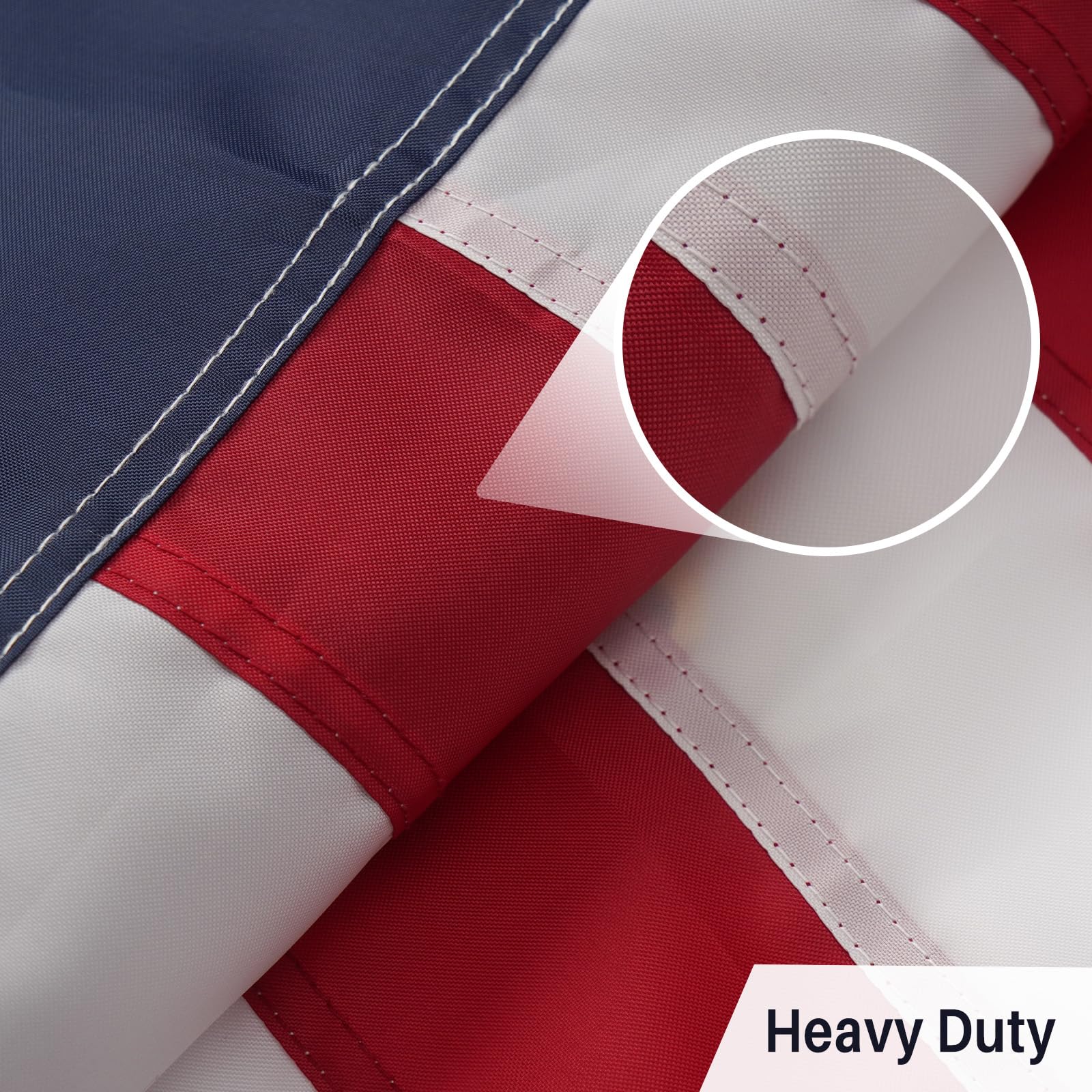AMZFLAG heavy-duty polyester flag designed for outdoor resilience